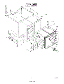 04 - Oven parts for Whirlpool Range RJE310PW0 from AppliancePartsPros.com