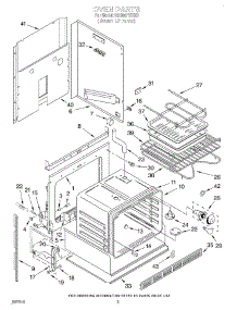03 - Oven parts for Whirlpool Range RS630PXYH1 from AppliancePartsPros.com