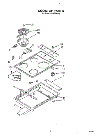 03 - Cooktop parts for Whirlpool Range RS630PXYH0 from AppliancePartsPros.com