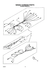 06 - Wiring Harness parts for Whirlpool Range RS630PXYH0 from AppliancePartsPros.com