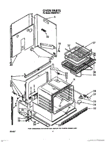 04 - Oven parts for Whirlpool Range RS630PXV1 from AppliancePartsPros.com