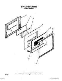 05 - Oven Door, Optional parts for Whirlpool Range RS630PXV1 from AppliancePartsPros.com
