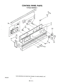 04 - Control Panel parts for Whirlpool Range RS630PXK3 from AppliancePartsPros.com