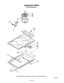 05 - Cooktop parts for Whirlpool Range RS630PXK3 from AppliancePartsPros.com