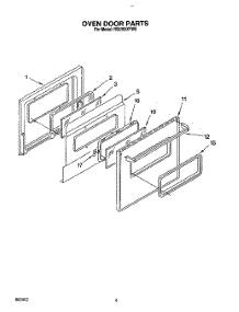 05 - Oven Door, Optional parts for Whirlpool Range RS6305XYW0 from AppliancePartsPros.com
