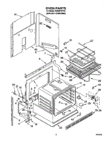 03 - Oven parts for Whirlpool Range RS630PXYH4 from AppliancePartsPros.com