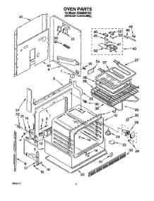 02 - Oven parts for Whirlpool Range RS660BXYH3 from AppliancePartsPros.com
