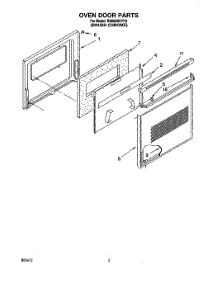 03 - Oven Door parts for Whirlpool Range RS660BXYH3 from AppliancePartsPros.com