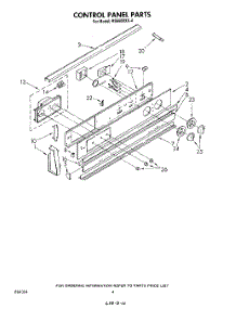 03 - Control Panel parts for Whirlpool Range RS660BXK4 from AppliancePartsPros.com