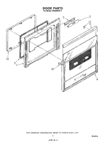 04 - Door parts for Whirlpool Range RS660BXK4 from AppliancePartsPros.com