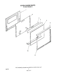 05 - Oven Door , Lit / Optional parts for Whirlpool Range RS660BXV0 from AppliancePartsPros.com