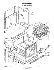 03 - Oven parts for Whirlpool Range RS630PXK0 from AppliancePartsPros.com