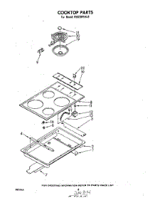 05 - Cooktop parts for Whirlpool Range RS630PXK0 from AppliancePartsPros.com