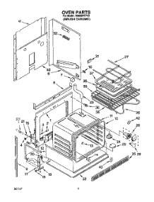 03 - Oven parts for Whirlpool Range RS630PXYH2 from AppliancePartsPros.com
