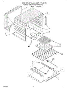 02 - Internal Oven parts for Whirlpool Range RF3010XVW5 from AppliancePartsPros.com