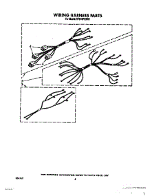 06 - Wiring Harness, Lit / Optional parts for Whirlpool Range RF310PXXW1 from AppliancePartsPros.com