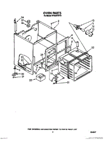 04 - Oven parts for Whirlpool Range RF363PXVT2 from AppliancePartsPros.com