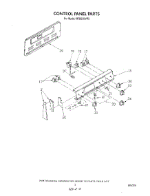 03 - Control Panel parts for Whirlpool Range RF3000XVW0 from AppliancePartsPros.com
