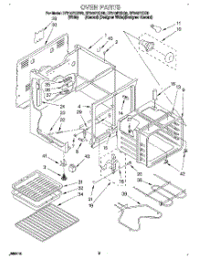03 - Oven parts for Whirlpool Range RF310PXDN0 from AppliancePartsPros.com