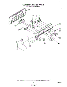 03 - Control Panel parts for Whirlpool Range RF3300XPW0 from AppliancePartsPros.com