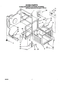 05 - Oven parts for Whirlpool Range RF314BXBQ0 from AppliancePartsPros.com