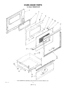 04 - Oven Door parts for Whirlpool Range RM955PXLW2 from AppliancePartsPros.com