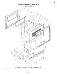 05 - Door And Drawer parts for Whirlpool Range RM955PXPW0 from AppliancePartsPros.com