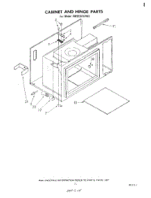 13 - Cabinet And Hinge parts for Whirlpool Range RM955PXPW0 from AppliancePartsPros.com
