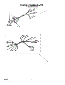 06 - Wiring Harness, Lit / Optional parts for Whirlpool Range RF310PXYW1 from AppliancePartsPros.com
