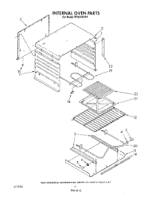 03 - Internal Oven parts for Whirlpool Range RF3010XVW1 from AppliancePartsPros.com