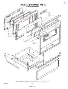 04 - Door And Drawer parts for Whirlpool Range RF363PXPT0 from AppliancePartsPros.com