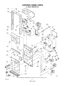 07 - Control Panel parts for Whirlpool Range RM955PXLW2 from AppliancePartsPros.com