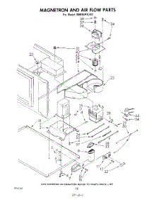 09 - Magnetron And Air Flow parts for Whirlpool Range RM955PXLW2 from AppliancePartsPros.com