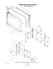 11 - Door And Latch parts for Whirlpool Range RM955PXLW2 from AppliancePartsPros.com