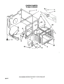 05 - Oven parts for Whirlpool Range RF3105XXW2 from AppliancePartsPros.com