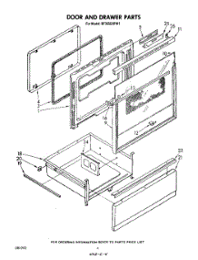 04 - Door And Drawer parts for Whirlpool Range RF365EXPW1 from AppliancePartsPros.com