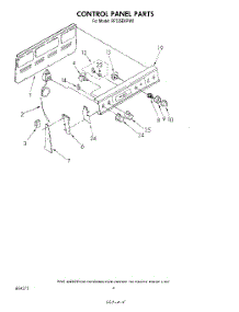 03 - Control Panel parts for Whirlpool Range RF335EXPW0 from AppliancePartsPros.com