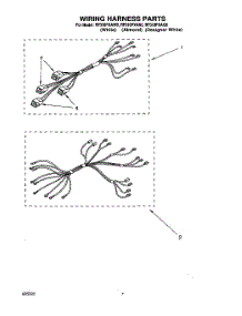 05 - Wiring Harness, Lit / Optional parts for Whirlpool Range RF310PXAW0 from AppliancePartsPros.com