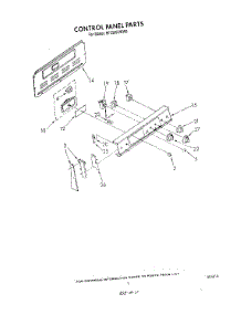 03 - Control Panel parts for Whirlpool Range RF3365XWW0 from AppliancePartsPros.com