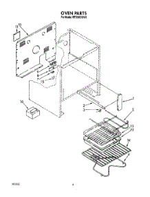 03 - Oven, Optional parts for Whirlpool Range RF3305XXW2 from AppliancePartsPros.com