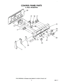 03 - Control Panel parts for Whirlpool Range RF3365XPW0 from AppliancePartsPros.com