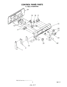 03 - Control Panel parts for Whirlpool Range RF336PXPW0 from AppliancePartsPros.com