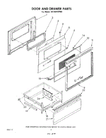 04 - Door And Drawer parts for Whirlpool Range RF336PXPW0 from AppliancePartsPros.com