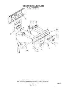 03 - Control Panel parts for Whirlpool Range RF3300XVW2 from AppliancePartsPros.com
