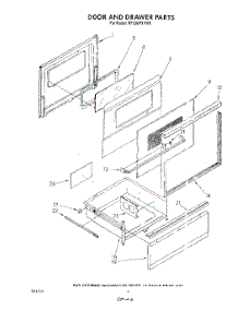 06 - Door And Drawer parts for Whirlpool Range RF330PXVW0 from AppliancePartsPros.com