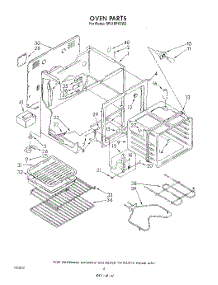 04 - Oven parts for Whirlpool Range RF310PXVW2 from AppliancePartsPros.com