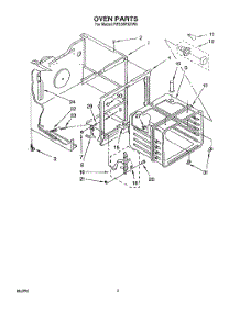 04 - Oven parts for Whirlpool Range RF330PXYW0 from AppliancePartsPros.com