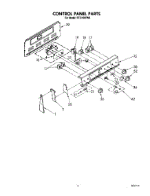 03 - Control Panel parts for Whirlpool Range RF3140XPN0 from AppliancePartsPros.com