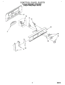 02 - Control Panel parts for Whirlpool Range RF314BBDQ1 from AppliancePartsPros.com