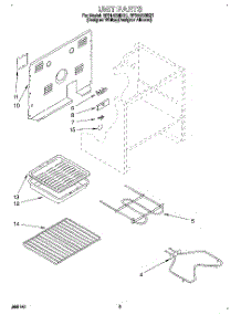 04 - Unit parts for Whirlpool Range RF314BBDQ1 from AppliancePartsPros.com